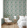 DUTCH WALLCOVERINGS Tapeta Eden, szaro-jasnozielona