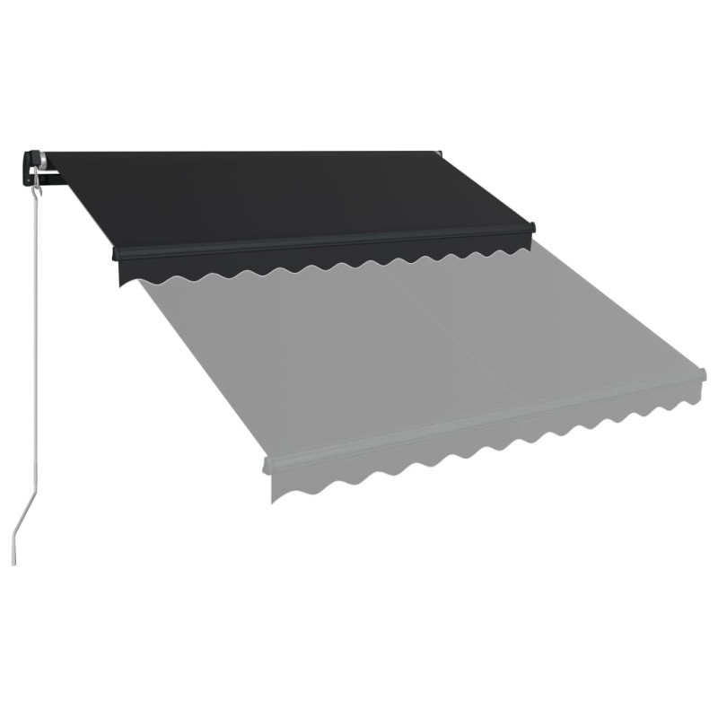 Ręcznie zwijana markiza z LED, 300 x 250 cm, antracytowa