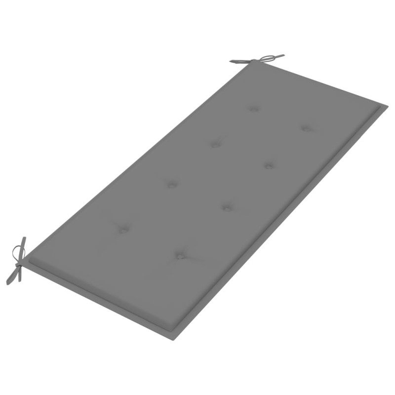 Ławka ogrodowa z poduszką, 120 cm, lite drewno akacjowe