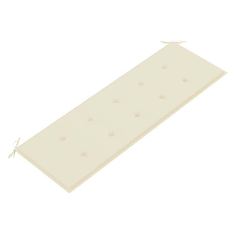 Ławka ogrodowa z poduszką, 157 cm, lite drewno akacjowe