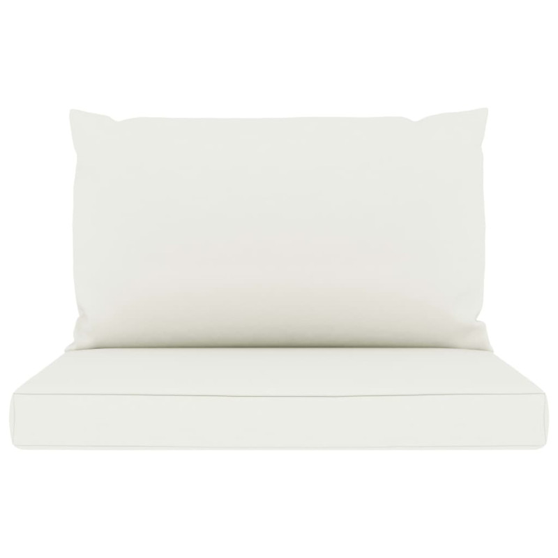 4-osobowa sofa ogrodowa z kremowymi poduszkami