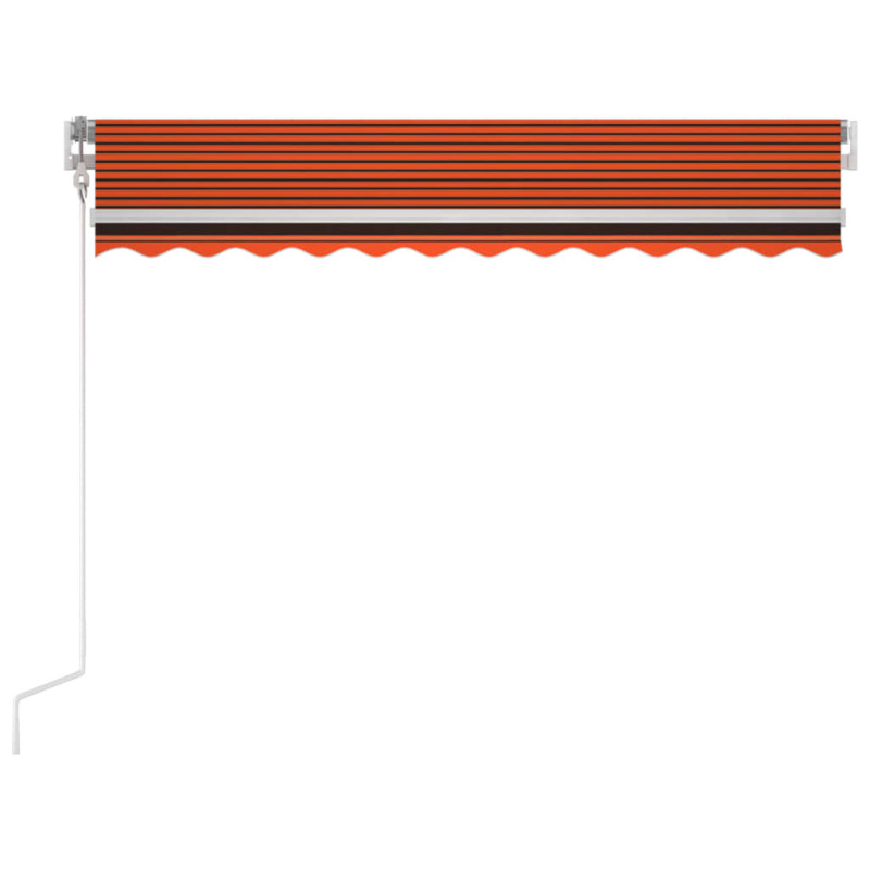 Automatycznie zwijana markiza, LED i czujnik wiatru, 350x250 cm