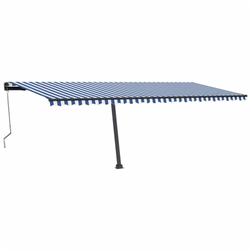 Automatycznie zwijana markiza, LED i czujnik wiatru, 600x300 cm