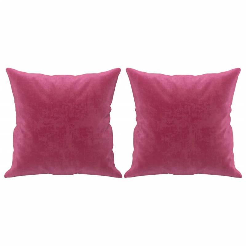 3-osobowa sofa z poduszkami, winna czerwień, 180 cm, aksamit