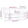 3-osobowa sofa z poduszkami, winna czerwień, 180 cm, aksamit