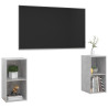 Szafki TV, 2 szt., szarość betonu, 72x35x36,5 cm, płyta wiórowa
