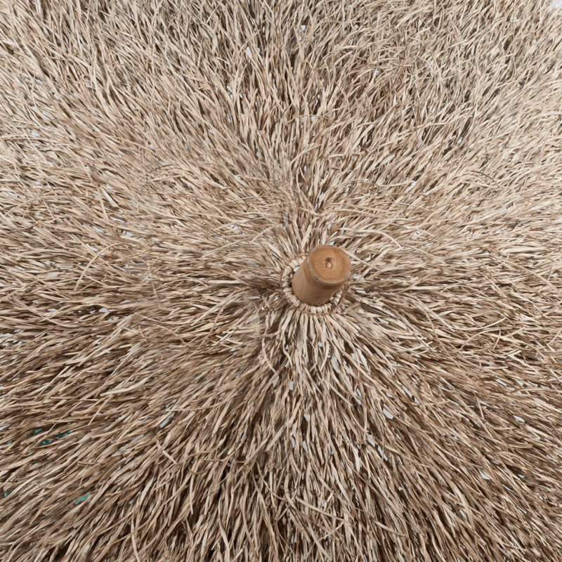 Parasol ogrodowy z bambusa i bananowych liści, 270 cm