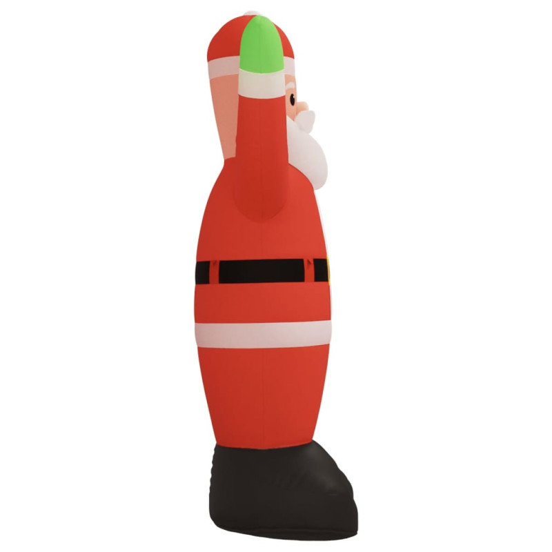 Dmuchany Święty Mikołaj z LED, 620 cm