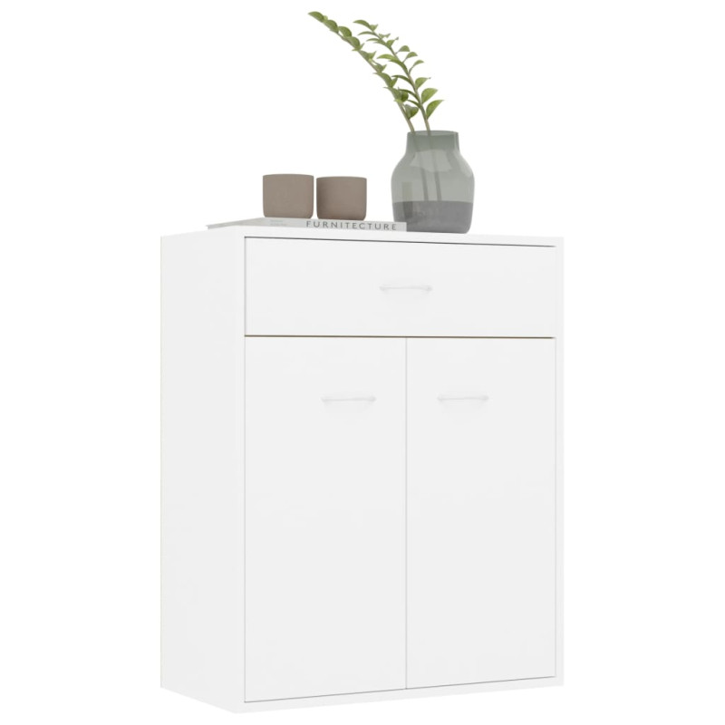 Szafka, biała, 60x30x75 cm, materiał drewnopochodny