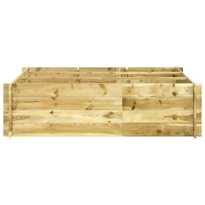 Podniesiona donica, 150 x 100 x 40 cm, impregnowane drewno