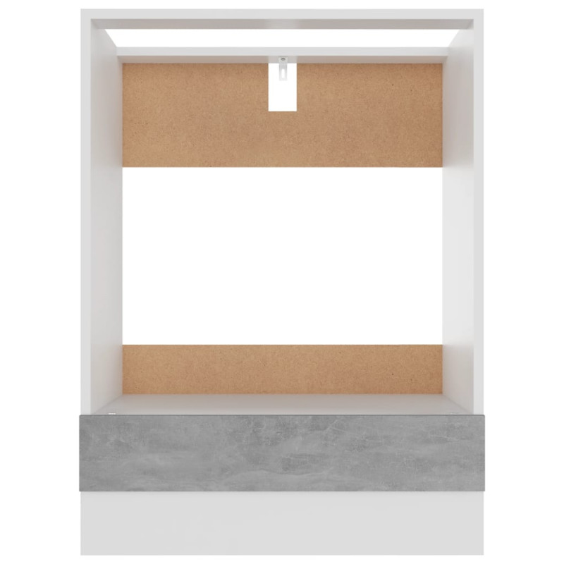 Szafka na piekarnik, szarość betonu 60x46x81,5 cm