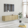 Szafka pod telewizor, dąb sonoma, 120x30x30 cm