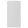 Szafka wisząca z szybą, połysk, biała, 80x31x60 cm
