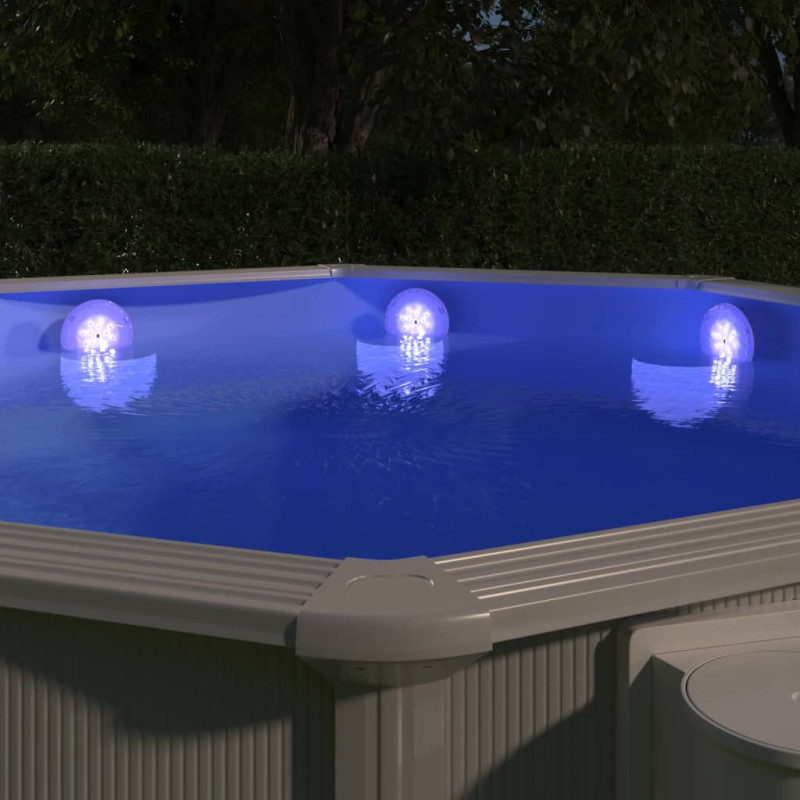 Zatapialna lampa basenowa LED z pilotem, biała