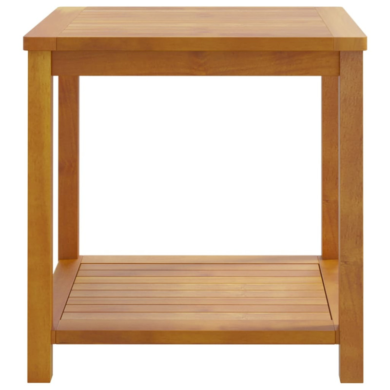 Stolik boczny z litego drewna akacjowego, 45 x 45 x 45 cm