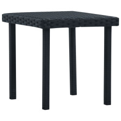 Ogrodowy stolik herbaciany, czarny, 40 x 40 x 40 cm, polirattan