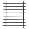 Piecyk ogrodowy z pogrzebaczem, 38x38x122 cm, stalowy
