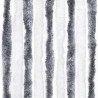 Zasłona przeciwko owadom, szarość i biel, 90x220 cm, szenil