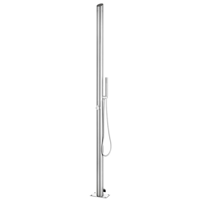 Prysznic ogrodowy 220 cm, stal nierdzewna
