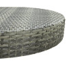 Stolik ogrodowy, szary, 75,5 x 106 cm, polirattan