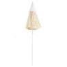 Parasol ogrodowy na stalowym słupku, piaskowy, 180 cm