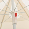 Parasol ogrodowy na stalowym słupku, piaskowy, 180 cm
