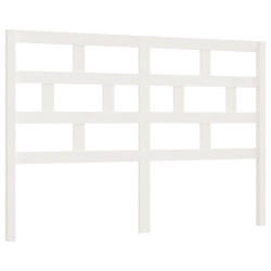Wezgłowie łóżka, białe, 166x4x100 cm, lite drewno sosnowe