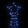 Choinka z metalowym słupkiem, 500 diod LED, niebieska, 3 m