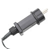 Choinka z metalowym słupkiem, 500 diod LED, niebieska, 3 m