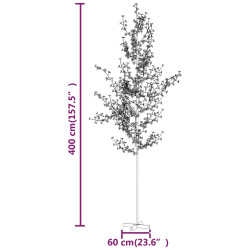 Drzewko wiśniowe, 672 LED, ciepła biel, 400 cm