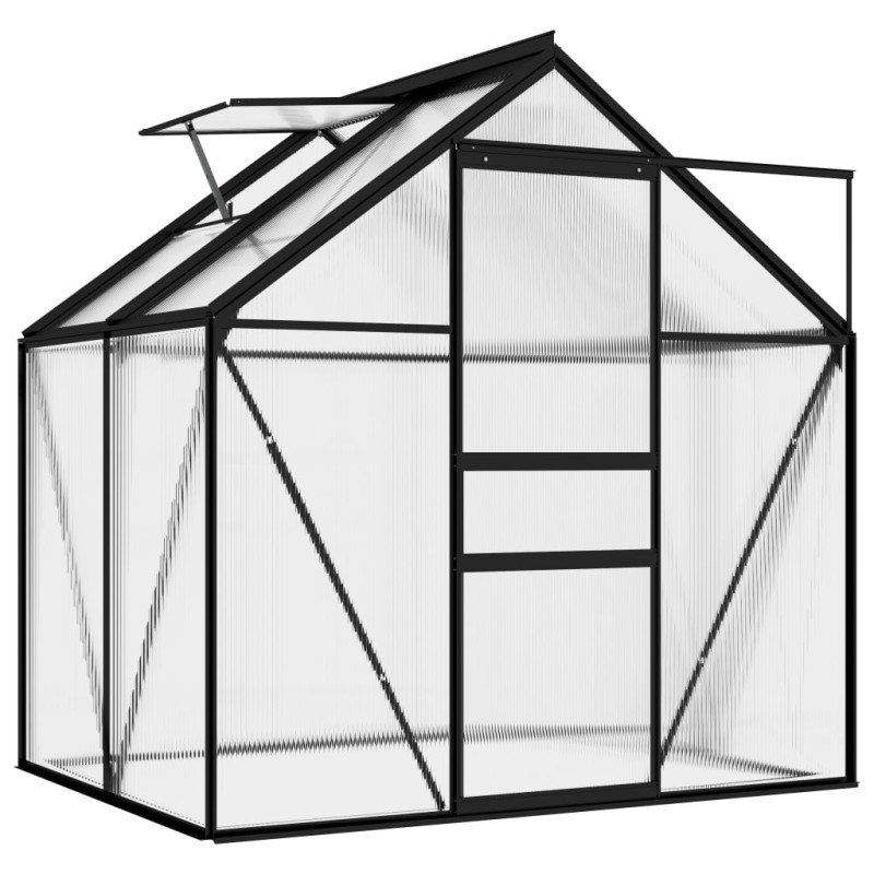 Szklarnia, antracytowa, aluminium, 2,47 m²