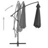 Parasol wiszący z aluminiowym słupkiem, 300 cm, antracytowy