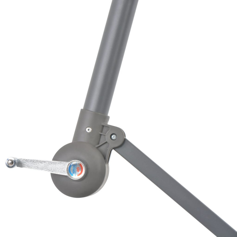 Parasol wiszący z aluminiowym słupkiem, 300 cm, antracytowy