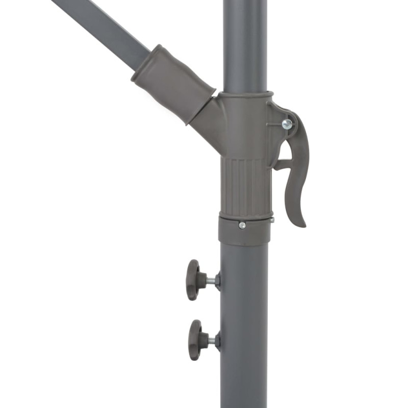 Parasol wiszący z aluminiowym słupkiem, 300 cm, antracytowy