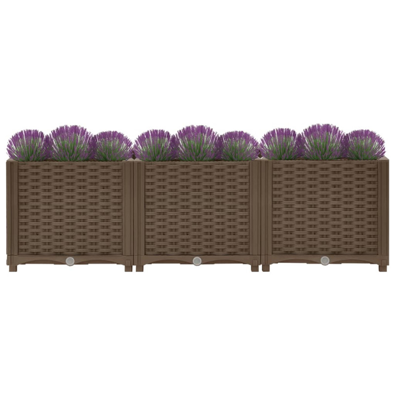 Donica do podniesionej rabaty, 120x40x38 cm, polipropylen