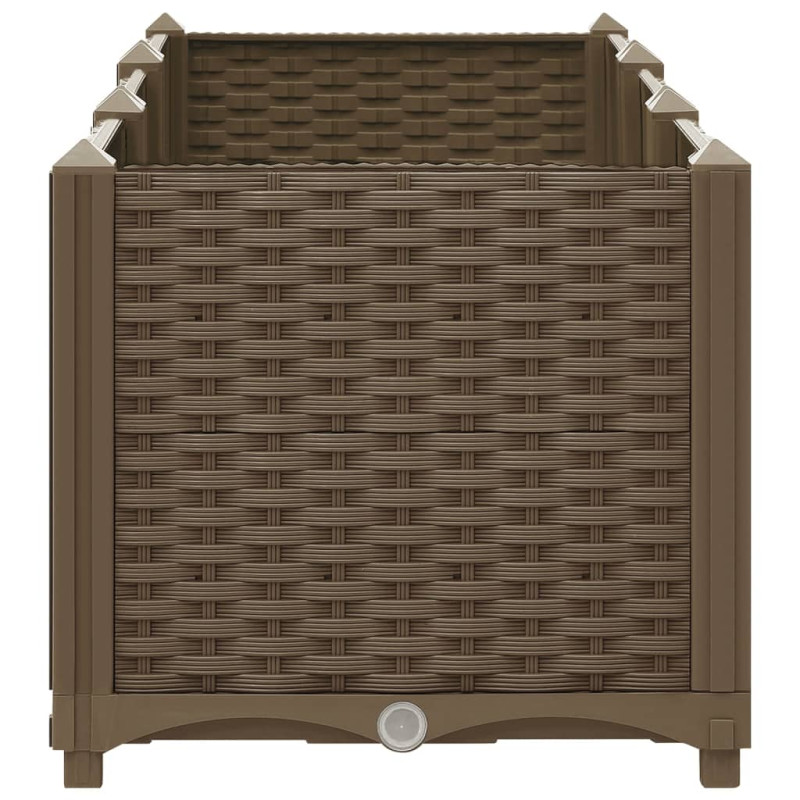 Donica do podniesionej rabaty, 120x40x38 cm, polipropylen