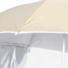 Parasol plażowy ze ściankami bocznymi, piaskowy, 215 cm