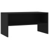 Szafka pod TV, czarna, 80x40x40 cm, materiał drewnopochodny