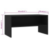 Szafka pod TV, czarna, 80x40x40 cm, materiał drewnopochodny