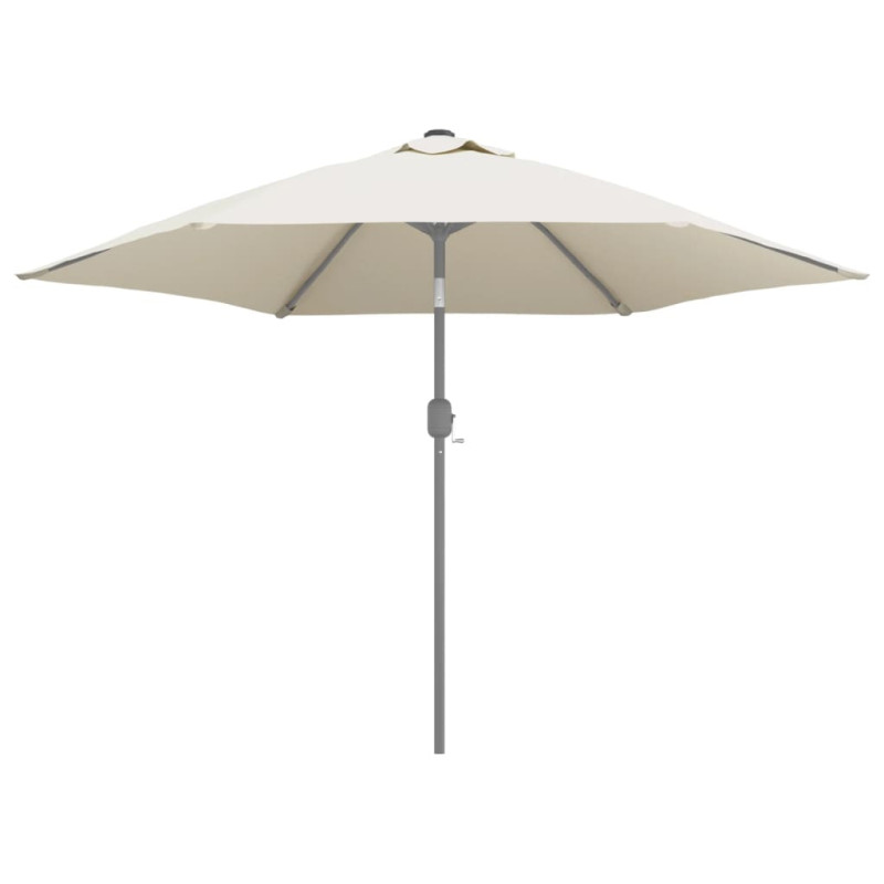 Zamienne pokrycie parasola ogrodowego, piaskowa biel, 300 cm