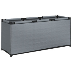 Skrzynia do przechowywania, szara, 105x34,5x45, tkanina