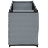 Skrzynia do przechowywania, szara, 105x34,5x45, tkanina