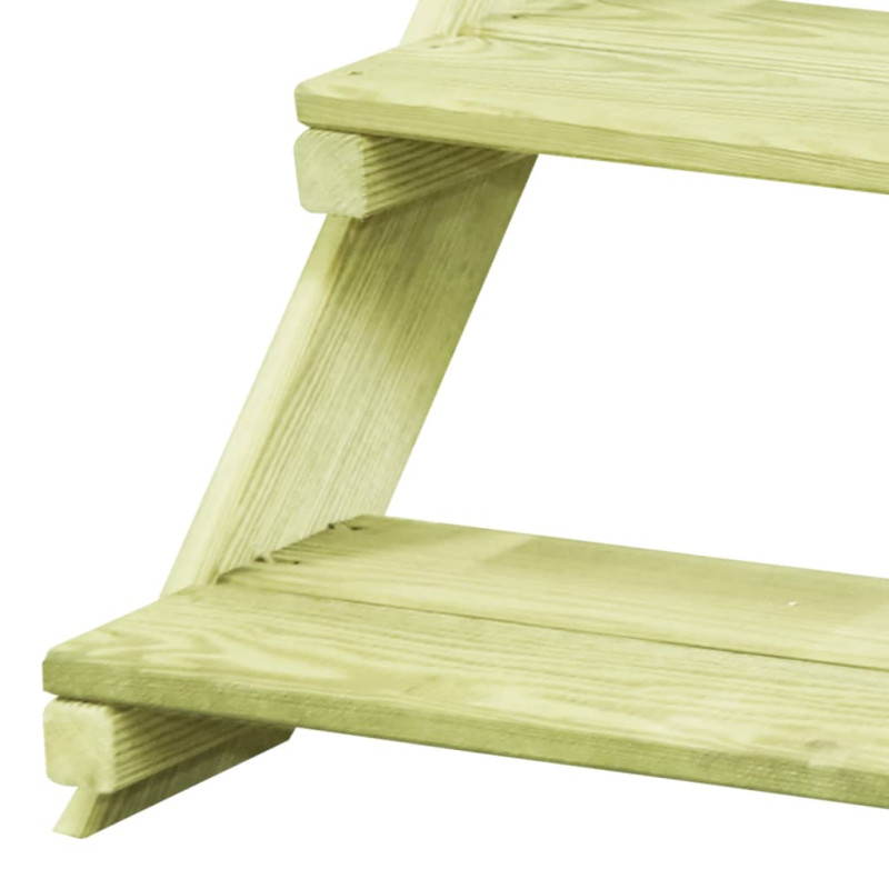 Stojak na kwiaty, 80x80x80 cm, impregnowane drewno sosnowe