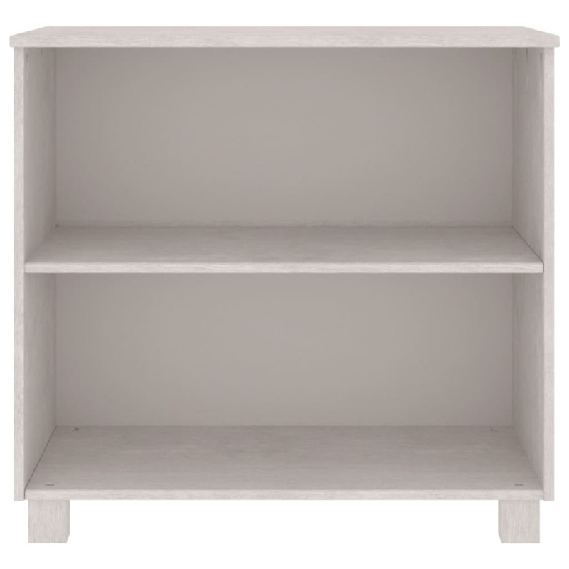 Szafka HAMAR, biała, 85x35x80 cm, lite drewno sosnowe