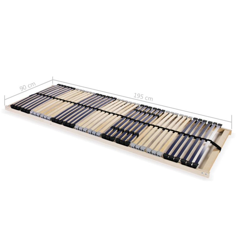 Stelaż do łóżka z 42 listwami, 7 stref, 90 x 200 cm