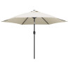 Parasol z LED, na wysięgniku 3 m, piaskowy