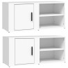 Szafki pod telewizor, 2 szt., białe, 80x31,5x36,5 cm