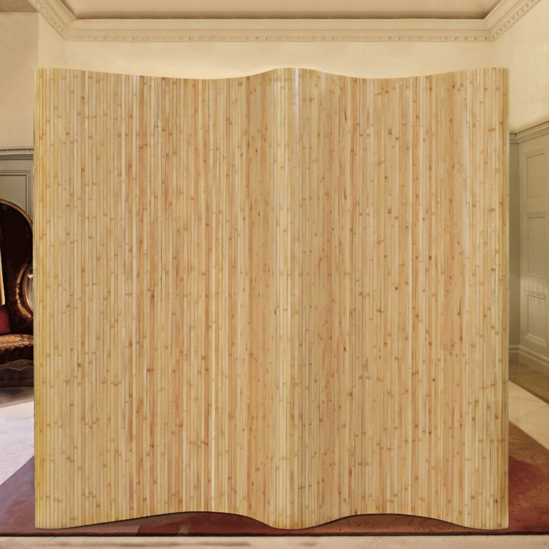 Parawan bambusowy, 250 x 165 cm, naturalny