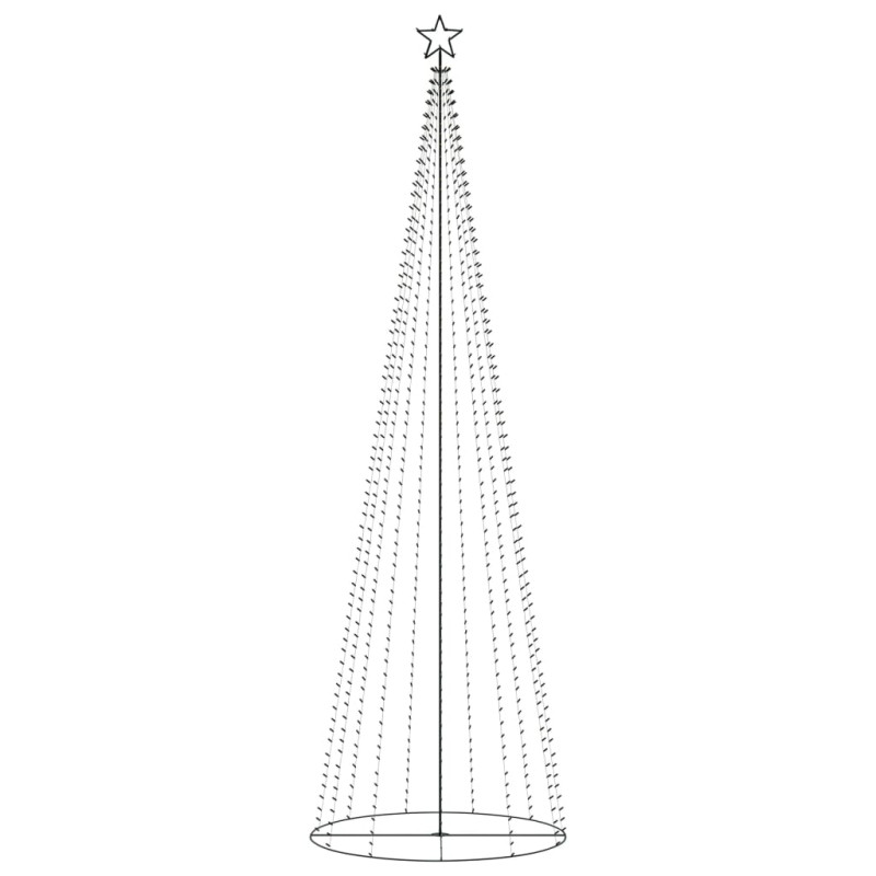 Choinka stożkowa, 752 kolorowe lampki LED, 160x500 cm