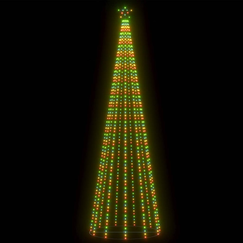 Choinka stożkowa, 752 kolorowe lampki LED, 160x500 cm